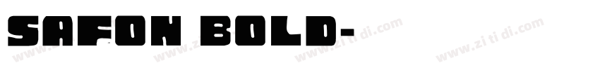 SAFon Bold字体转换